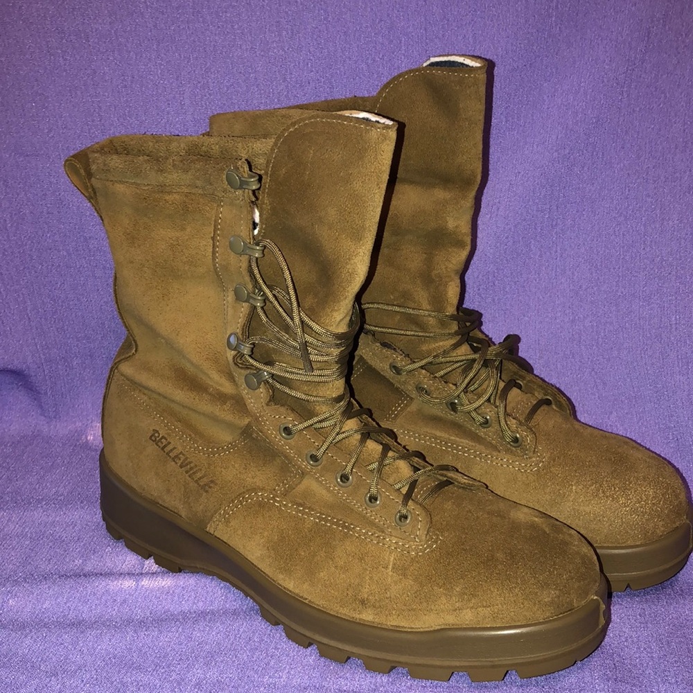 Used Men’s Belleville C775ST 8” Coyote 600g Insulated Waterproof Boot Size 13.5R